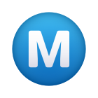 带圆圈的 m 表情符号 icon