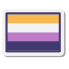 bandera no binaria icon