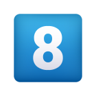 키캡 숫자 8 이모티콘 icon