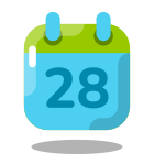 Calendrier 28 icon