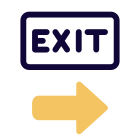 Exiting from national highway lane traffic road signal icon