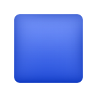 青い四角い絵文字 icon