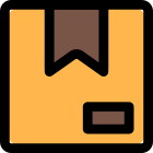 Archive box for storage of unused items icon