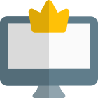 Membership crown badge for desktop computer online member icon