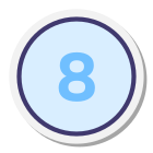 8 circulado icon