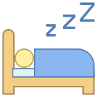 Dormire nel letto icon