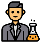 scientifique-externe-profession-masculine-avatar-itim2101-couleur-linéaire-itim2101 icon