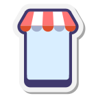 Shopping mobile icon