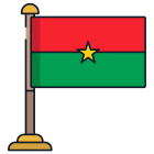 Urkina-Faso Flag icon