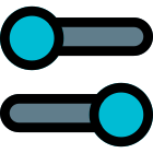 Setting toggle switchs for turing off and on devices icon