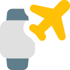 Cellular version of smartwatch on airplane mode icon