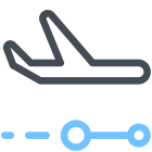 1회 경유 비행 icon
