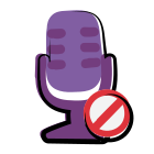 Pas de microphone icon