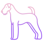 external-airedale-terrier-dog-breeds-icongeek26-outline-gradient-icongeek26 icon