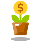 denaro in crescita icon