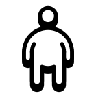 Hombre gordo icon