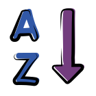 Clasificación por orden alfabético icon