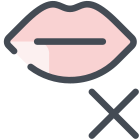 no-tocar-los-labios icon