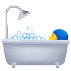 persona tomando un baño icon