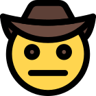 Neutral Face Cowboy icon