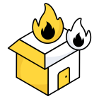externe-Accueil-Burning-immobilier-flat-icons-vectorslab icon