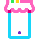 Shopping mobile icon