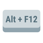 tecla alt-mais-f12 icon