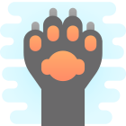 черная кошачья лапа icon