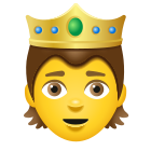 persona-con-corona-emoji icon