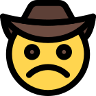 Cowboy Frowning icon