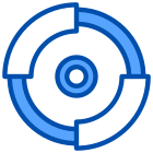 外部圆形图表信息图表和图表 xnimrodx-蓝色-xnimrodx icon