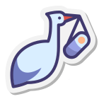 Stork With Bundle icon