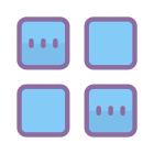 quatro quadrados icon