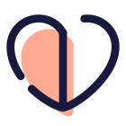 Half Heart icon