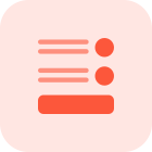 Representation of analytical in depth research information icon