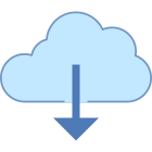 Von der Cloud herunterladen icon