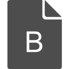 B File icon
