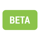botón beta icon