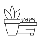 Flower Pots And Flower Beds icon