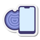 Etiqueta redonda NFC icon