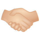 Handshake Light Skin Tone icon