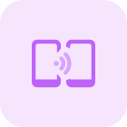Wireless connectivity from smartphone to digital smartohone icon