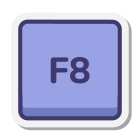 Tasto F8 icon