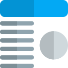 Financial presentation report format article page layout icon