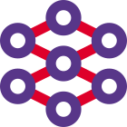 Molecular structure of electron proton and neutron icon