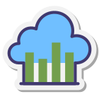 Cloud Bar Chart icon