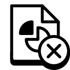 Delete Pie Chart Report icon