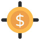 financial target icon