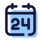 Calendar 24 icon