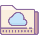 cartella cloud icon